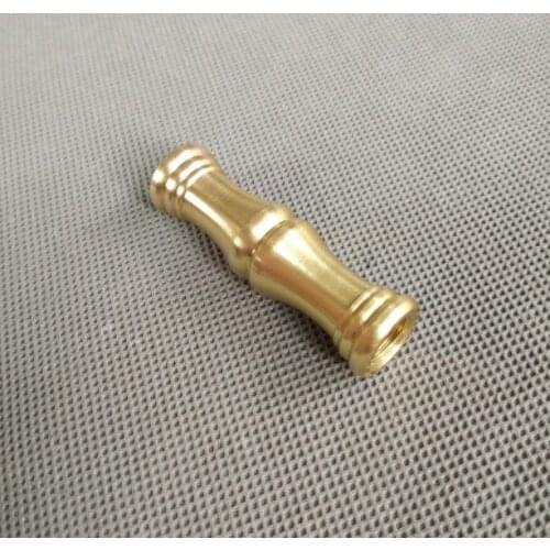 Copper Portable Light Accessory, M10 Column Connecting Pipe Of Bamboo Floor Lamp 15.5*54mm