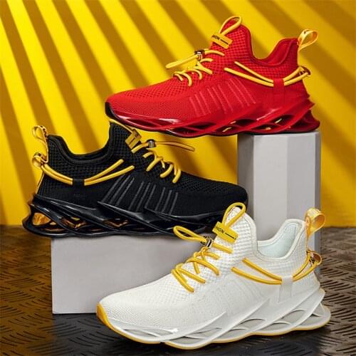 New Sneakers Men Non-Leather Casual Shoes Breathable Sport Mesh Mens Shoes Sweat-Absorbant Zapatillas Hombre Male Sneakers Tenis