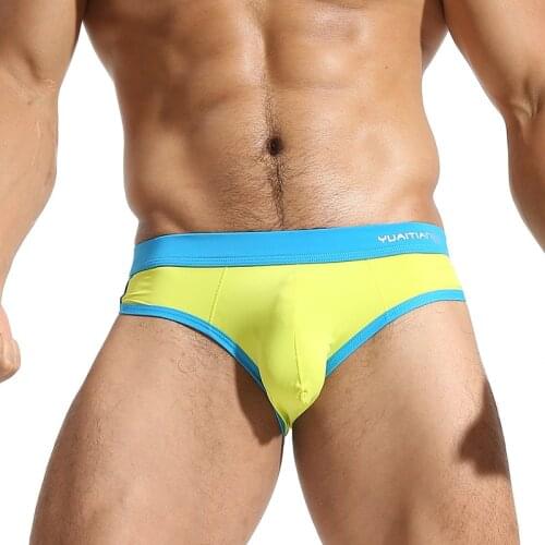 Men Underwear Sexy Briefs Ice Silky Low Waist Breathable Man Sexy Appeal Comfortable Underwear Briefs Mens Sissy Panties