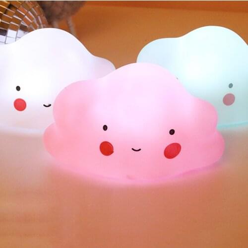 Cloud Shape Button Battery Night Light Children Light Baby Nursery Lamp Bedroom Sleep For Children Girl Toy Christmas Gift