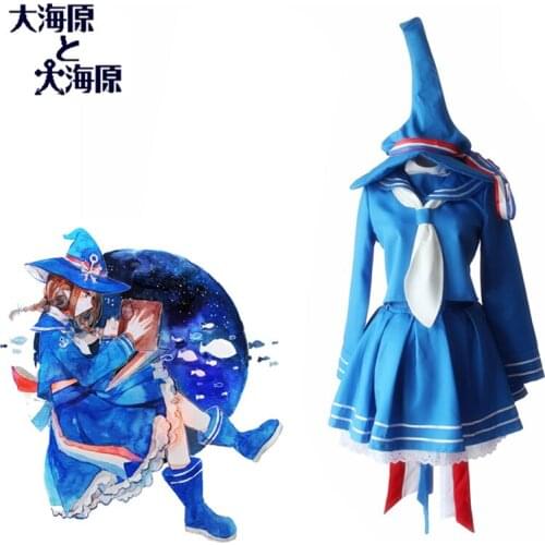 Wadanohara Cosplay Wadanohara And The Great Blue Sea Japanese Anime Cosplay Blue Sailor Uniforms Full Set Costumes