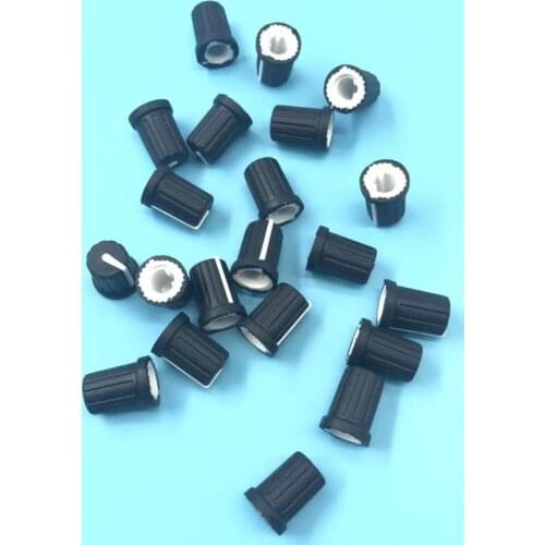 50pcs Replacement OEM DAA1204 TRIM / GAIN KNOB For Pioneer DJM800 DJM900 DJM2000 black color