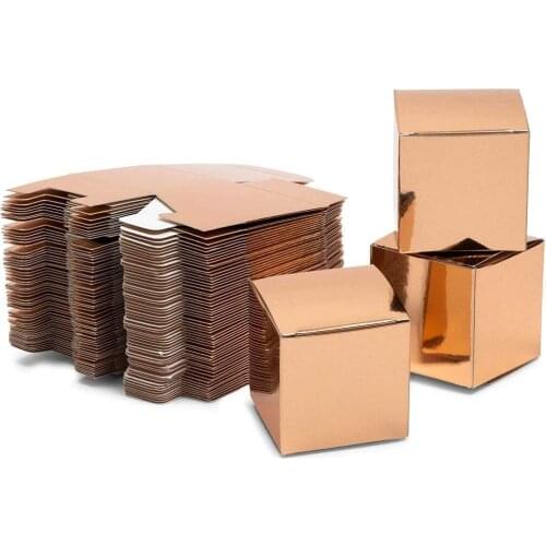 10 Pcs 20 Pcs 30 Pcs Rose Gold Gift Box Suitable for Party Gift Wedding Decoration