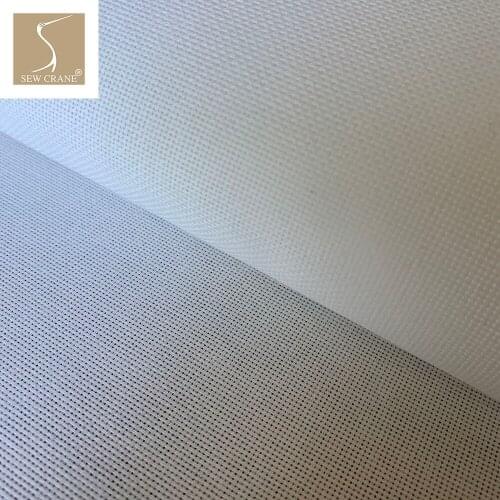 18CT Counted Cross Stitch Fabric Cotton Embroidery Envenweave Fabric Aida Cloth, White Color