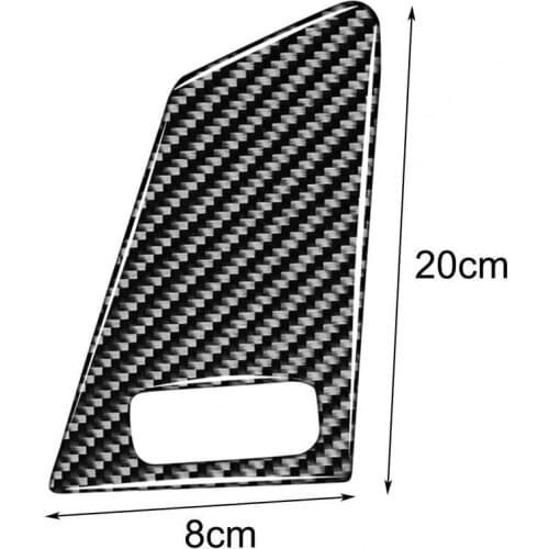 4Pcs Carbon Fiber Window Lift Switch Panel Trim Sticker Cover for Volvo V60/S60/XC60 Left Drive автомобильные товары Accessories