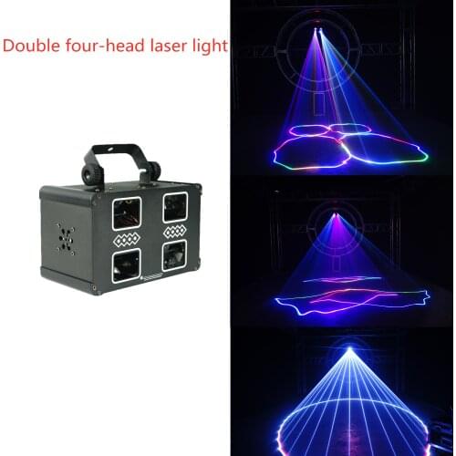 Four-layer double-layer full-color laser light stage night performance DJ disco ball Christmas show light bar wedding stage effe