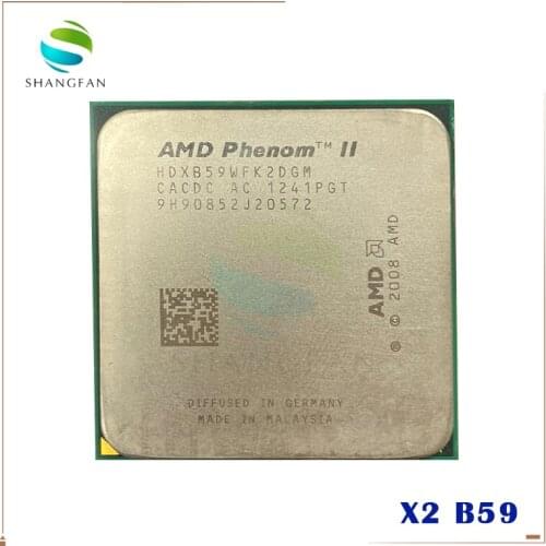 AMD Phenom X2 B59 3.4GHz Dual-Core CPU Processor HDXB59WFK2DGM 80W Socket AM3 938pin