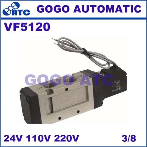 SMC solenoid valve VF5120 pneumatic component 2 position single electromagnetic solenoid valve G D interface diameter 24 110 220
