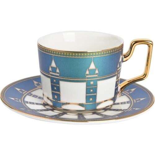 Ceramic Coffee Mug Breakfast Milk Tea Cup Drinkware With Tray & Spoon Kitchen Drinking Utensil Eco-Friendly Luxury Wedding Gifts