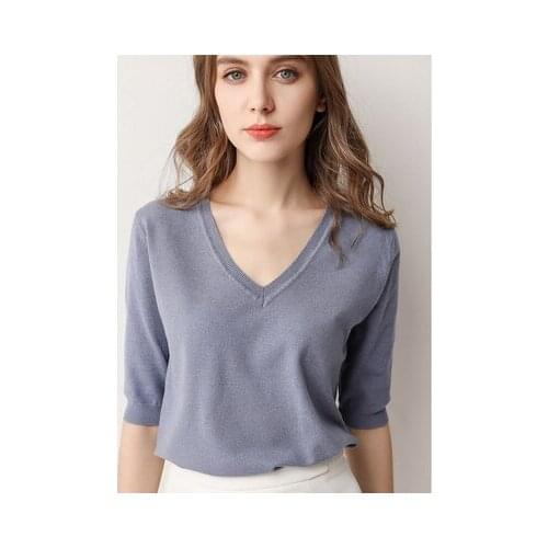 KMETRAM 2020 Korean Knitted Sweater Women Tops Spring Summer Female Shirt Streetwear Pullover Sweaters Pull Femme MY3160