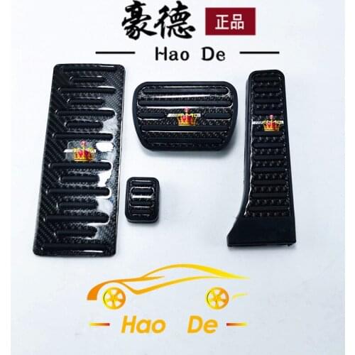 Car Accelerator Brake Pedals Cover Real Carbon Fiber For Benz X204 GLK Class Mercedes GLK280 GLK300 GLK350 GLK 2012-2015