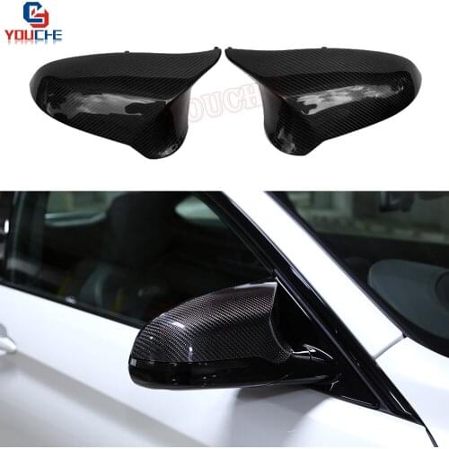 M3 M4 Replacement Carbon Fiber Mirror Cover For BMW M3 F80 M4 F82 F83 LHD Rearview Mirror Caps 2014