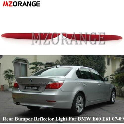 MZORANGE Rear Bumper Reflector Light For BMW E60 2007 2008 2009 Tail Brake Light Fog Lamp Car Accessories