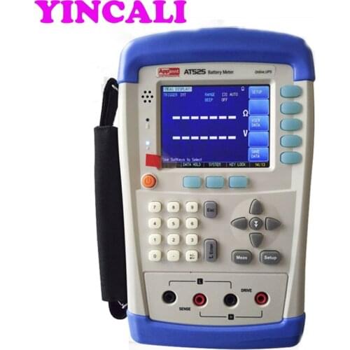 Storage Battery Internal Resistance Online Tester AT525 Handheld AC Milliohm Meter Tester Resistance Range 0.001m ohm~3.3 ohm