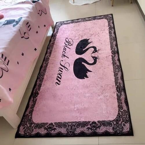 Custom floor mat ins household gold filigree carpet doormat foot pad living room bedroom bedside girl anti slip