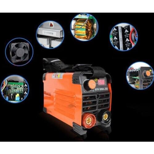 MMA-250 Mini Handheld Welder 220V 20-250A ARC Inverter Welder Tool Free shipping