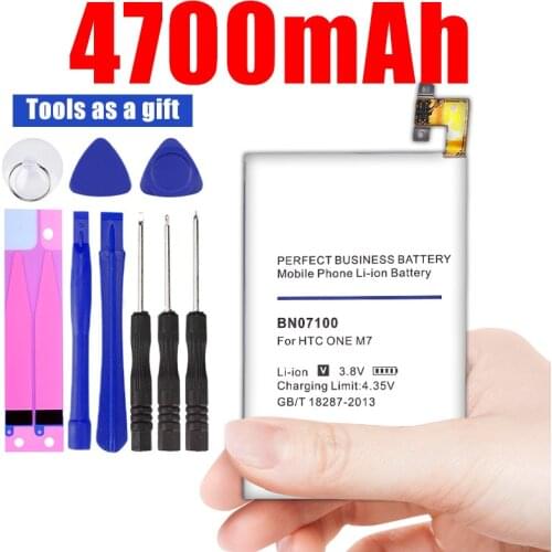 4700mAh BN07100 Replacement for HTC ONE M7 802D 802T 802W 801E 801S 801N HTL22 ONE J Battery