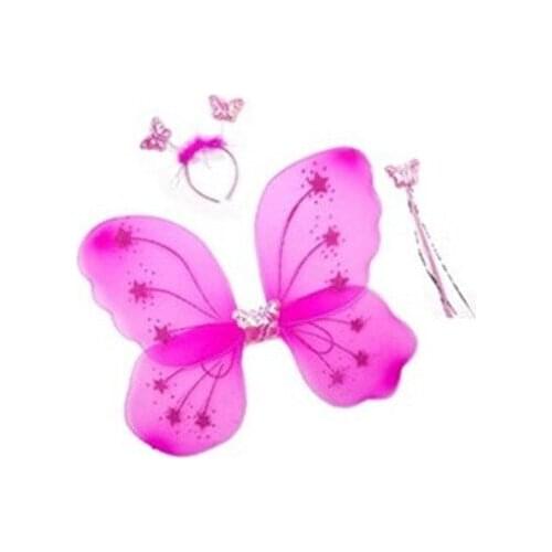 Event Party Entertainment For Butterfly Wing Set Fuchsia christmas decorations рождественские украшения