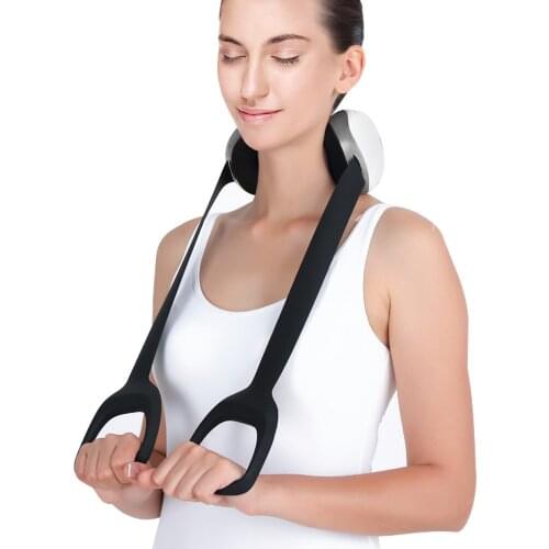U-Shape Cervical Back Kneading Shoulder Shiatsu Neck Massager Infrared Heat Therapy Spine Pain Relief Home health Fitness