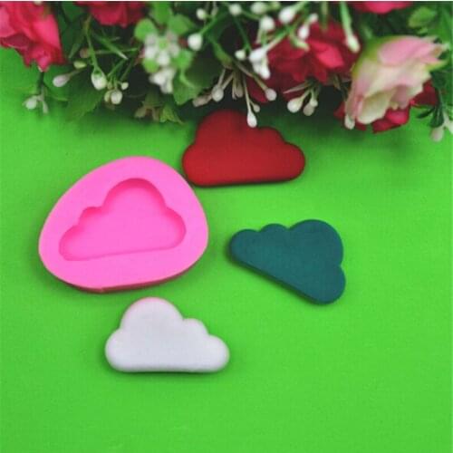 1PC New Fondant Chocolate Cake Molds Cloud Shape Silicone Cake Cutter Home Baking Decor Moulds Pink