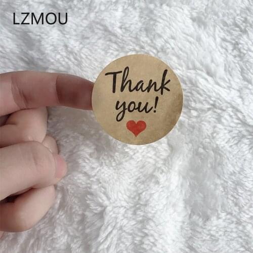 108pcs Kraft Paper Gift Bags Thank You Dragee Candy Paper Bags Sticker Deco Mariage Wedding Party DIY Chocolate Wrapping Paper