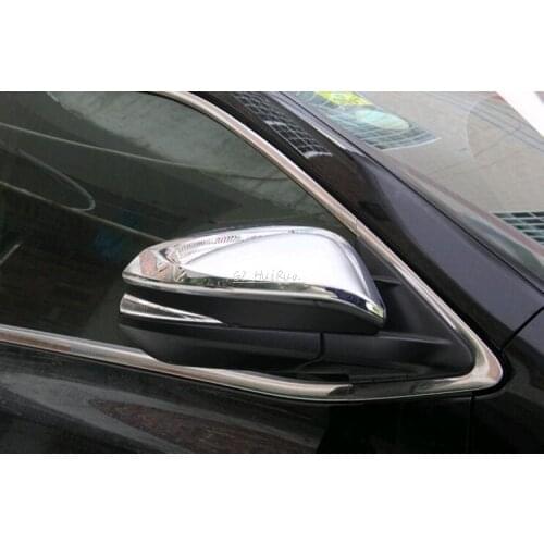 2pcs For Toyota Highlander 2015 ABS Chrome Side Door Mirror Rearview Cover Accessory