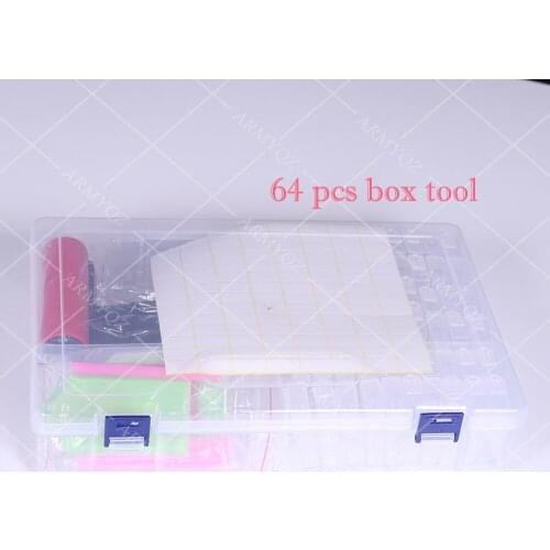 64 Grids Plastic Adjustable Diamond Painting accessories Storage Box diamont Storage Box for Diamond Embroidery Bead Roller