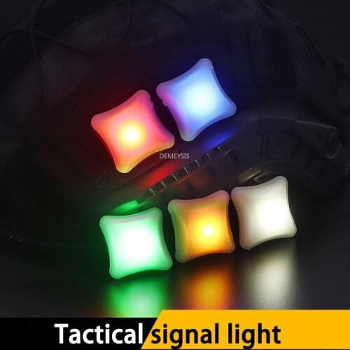 Army Military Signal Light Waterproof Tactical Combat Helmet LED Lights Portable Outdoor Shooting Hunting Airsoft Survival Lamp