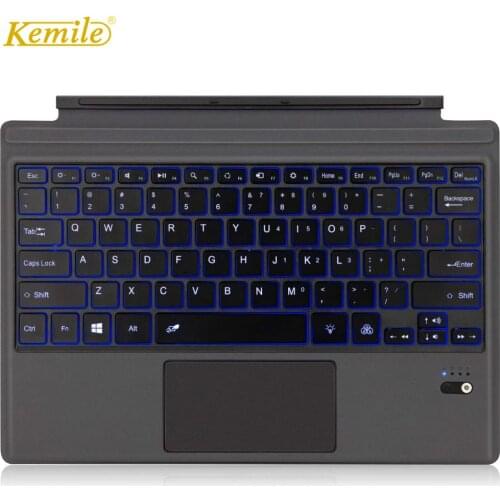Backlit Wireless Bluetooth Keyboard For Microsoft Surface Pro 6 2018 Pro 5 Pro 7 Pro 4 Pro 3 go 2 Keyboard Tablet Keyboard