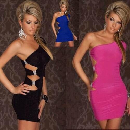 3 Colors Shiny Velvet Clubwear Dress 3S2091 High Quality Sexy Clubwear Dress For Women