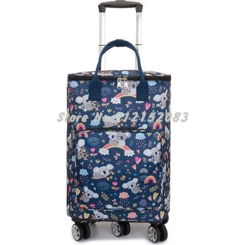 Household Grocery Shopping Trolley, Lightweight Folding Shopping Cart, Universal Trolley, Waterproof Large-capacity Outdoor Trol