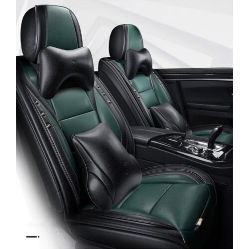 Ins blue car seat cover For skoda octavia a5 fabia 1 2 octavia tour rs karoq a7 felicia kodiaq rapid spaceback KAMIQ accessories