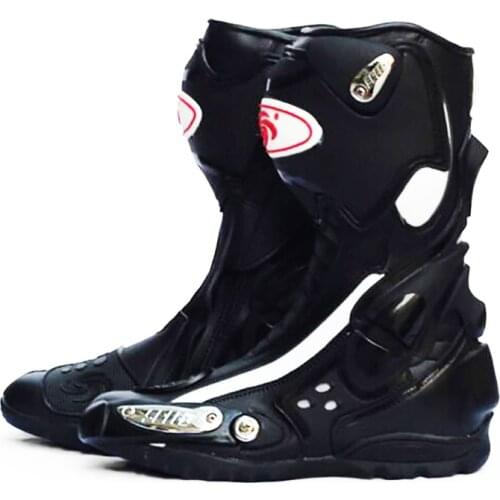 Hot Motorcycle Boots SPEED BIKER BOOT Racing Shoes Riding Tribe Motorbike Riding Motocross Protective Gear Shoe