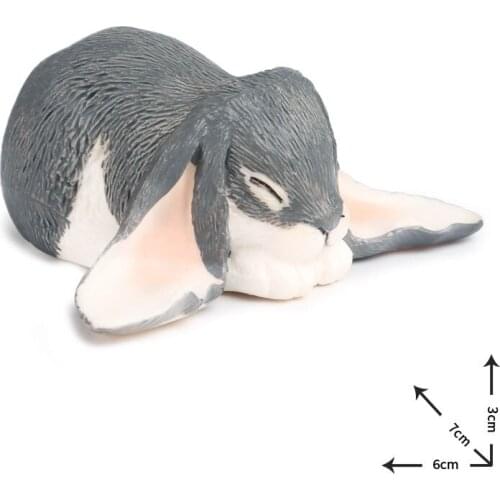 Simulation Rabbit Solid Animal Model Action Figure Wild Animal Action Figures Collection PVC Children Cognitive Toy