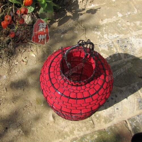 Classical altar-shaped lamp Wire weaving Red lantern Handicraft Antique\Pastoral\Wedding Chandelier Portable