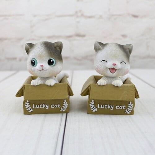 1PC Cat Saving Box Animal Figurines Money Box Animal Coin Bank Home Decor Modern Style Piggy Bank Figurines Kids Gift MO 015