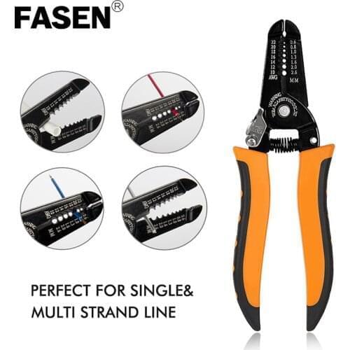 HS-1041C Stripping Wire Multi Tool MINI Pliers Cutter Cable Tools 0.6-2.6mm Crimping Terminals Save Effort Multitool alicate