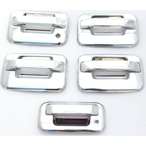 Exterior Chrome Door Handle Cover and Tailgate Covers For 2004-2014 Ford F-150 (4 Doors) WITHOUT Keypad