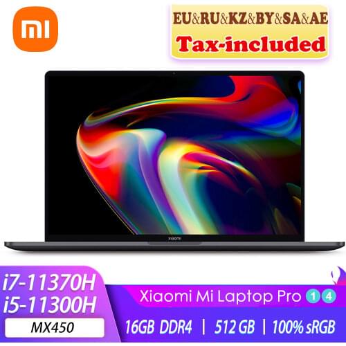 2021 Xiaomi Mi Laptop Pro 14 i7-11370H/i5-11300H MX450 2.5K Super Retina Screen Notebook 14inch 100% sRGB Office Computer PC