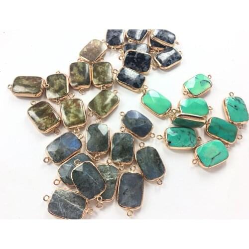 New Handmade Professional Natural Spectrolite Stone Healing Pendant Labradorite Reiki Charm for Earring Necklace Jewelry Free