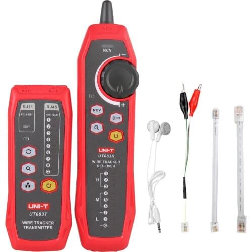 New UNI-T LAN Network Cable Tester UT683KIT RJ11 RJ45 Detector Line Finder Telephone Line Tracer Tracer Diagnostic Tone Tool Kit