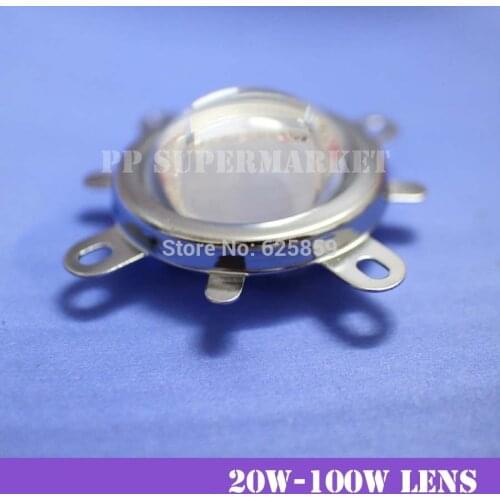 2pcs 44mm Lens + Reflector Collimator + Fixed bracket For 20W 30W 50W 70W 100W LED