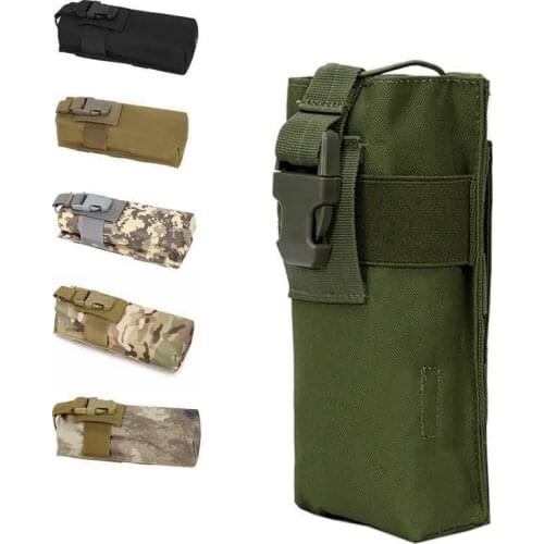 Outdoor Travel Tactical Molle Kettle Bag Military Water Bottle Camping Hiking Hunting Water Bottle Holder Bag