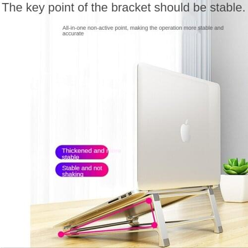2021 for PC Notebook Laptop Stand Notebook Tablet Support Bracket Heat Dissipation Stand Aluminum Alloy Portable Computer Holder