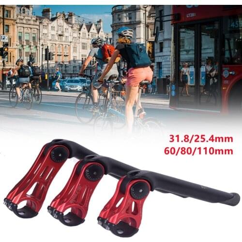 Bicycle Adjustable Bicycle Pieces Handlebar Mtb Power Angle Stem Quill Stem MTB Road Raise Handlebar 60/80/110mm