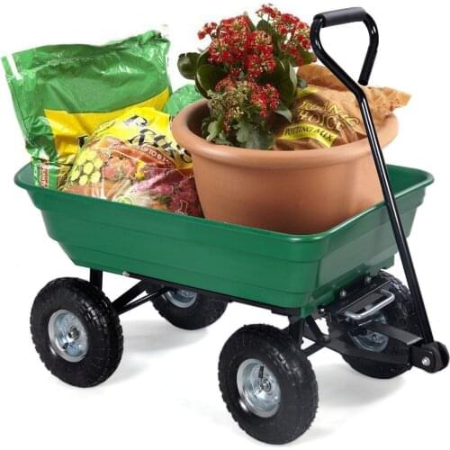 Agricultural small trailer small cart garden tool car four wheel dumper Rooster car snow sweeper fertilization