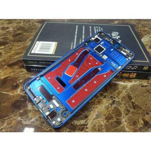 New For Honor 8X Front LCD Housing Middle Faceplate Frame Bezel For Huawei Honor 8X Replacement Parts With Stickers