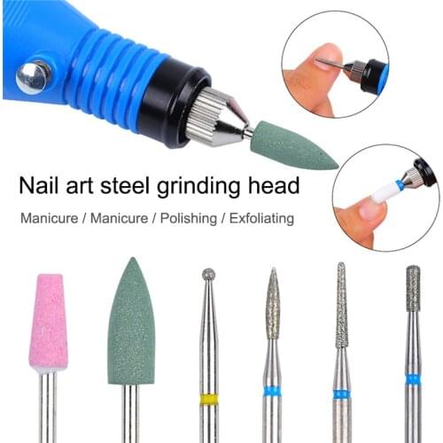 Nail Drill Bits Ceramic Milling Cutter for Manicure Machine Nails Accessories Pedicure Cutters Tungsten Carbide Nail Sanding Cap