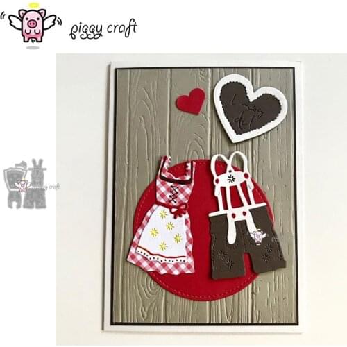 Piggy Craft metal cutting dies cut die mold Skirt overalls decoratio Scrapbook paper craft album card punch knife art cutter die