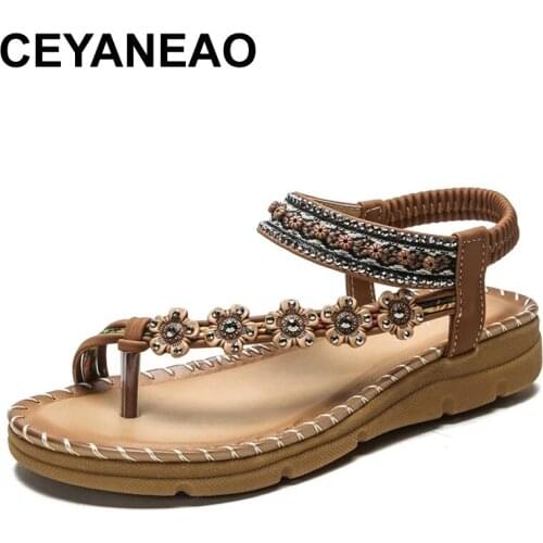 CEYANEAOTop seller Women sandals Solid Large Size Rome Solid Sandals Womens Anti-slip Hot Selling Wedges Summer shoes